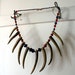 Rufio Bead and Bone Necklace Primitive Hipster Jewelry