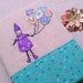 Girl with Balloons Fabric Journal