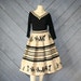 1950s Novelty DON QUIXOTE / 2pc Wool Dress Set, xs-s