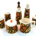 Vintage Cream and Sugar Set / Salt and Pepper / Oil and Vinegar Set Napcoware Import Japan