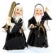 Vintage Made in Japan Nun Set -- Nun with a Baseball Bat