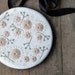 Wildflowers Hoop Art Wall Hanging- Pale Pink/Peach, Ivory, Moss Green