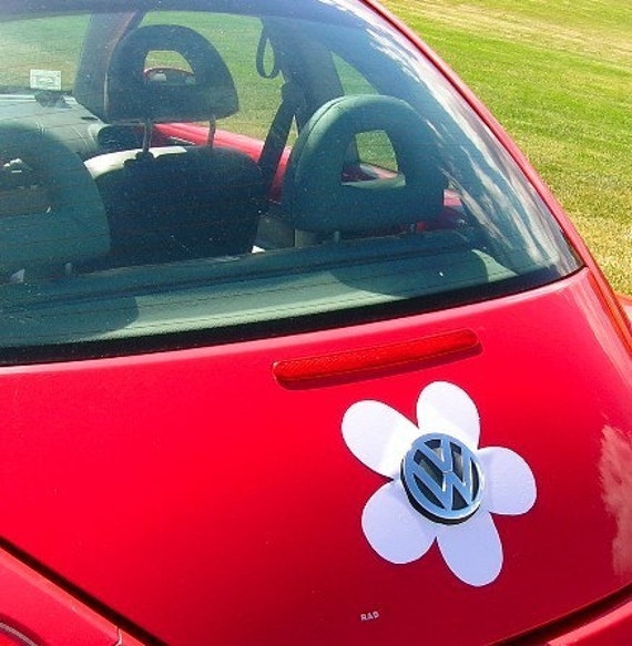 VW Beetle Magnetic Vinyl Daisy by blingmybug on Etsy