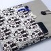 iPad case, iPad cover, iPad sleeve with 2 pockets, PADDED - Damask on white