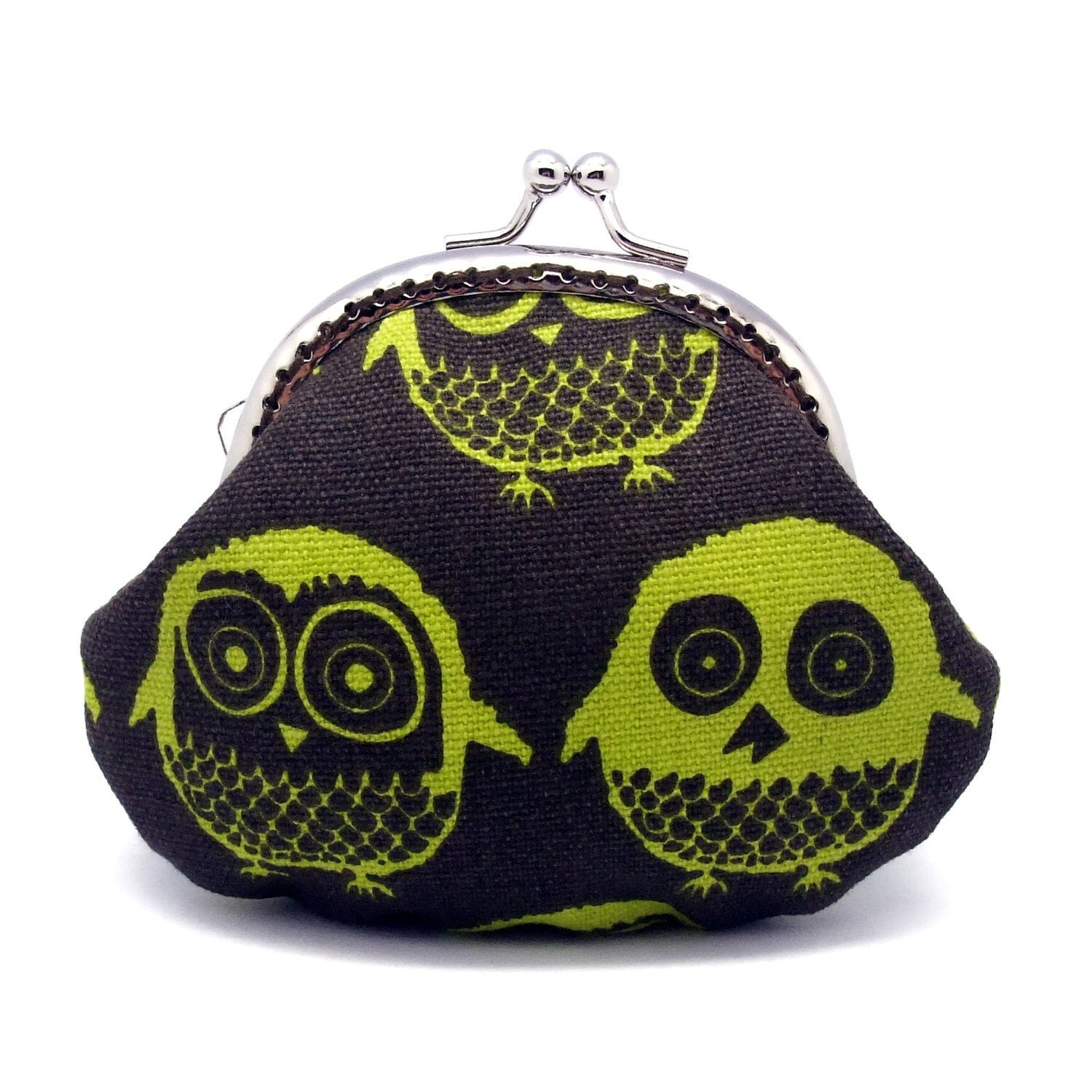 Owls Small clutch / Coin purse S098 by gracefulcrafts on Etsy