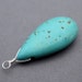 Turquoise Howlite Sterling Silver Wire Wrapped Focal Pendant Dangle Charm