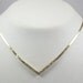 Reserved for Claire O'C - 10 Per Cent Discount - Shiny Golden V Shape Necklace with Sparkly Crystals Diamante Rhinestone....Signed Monet