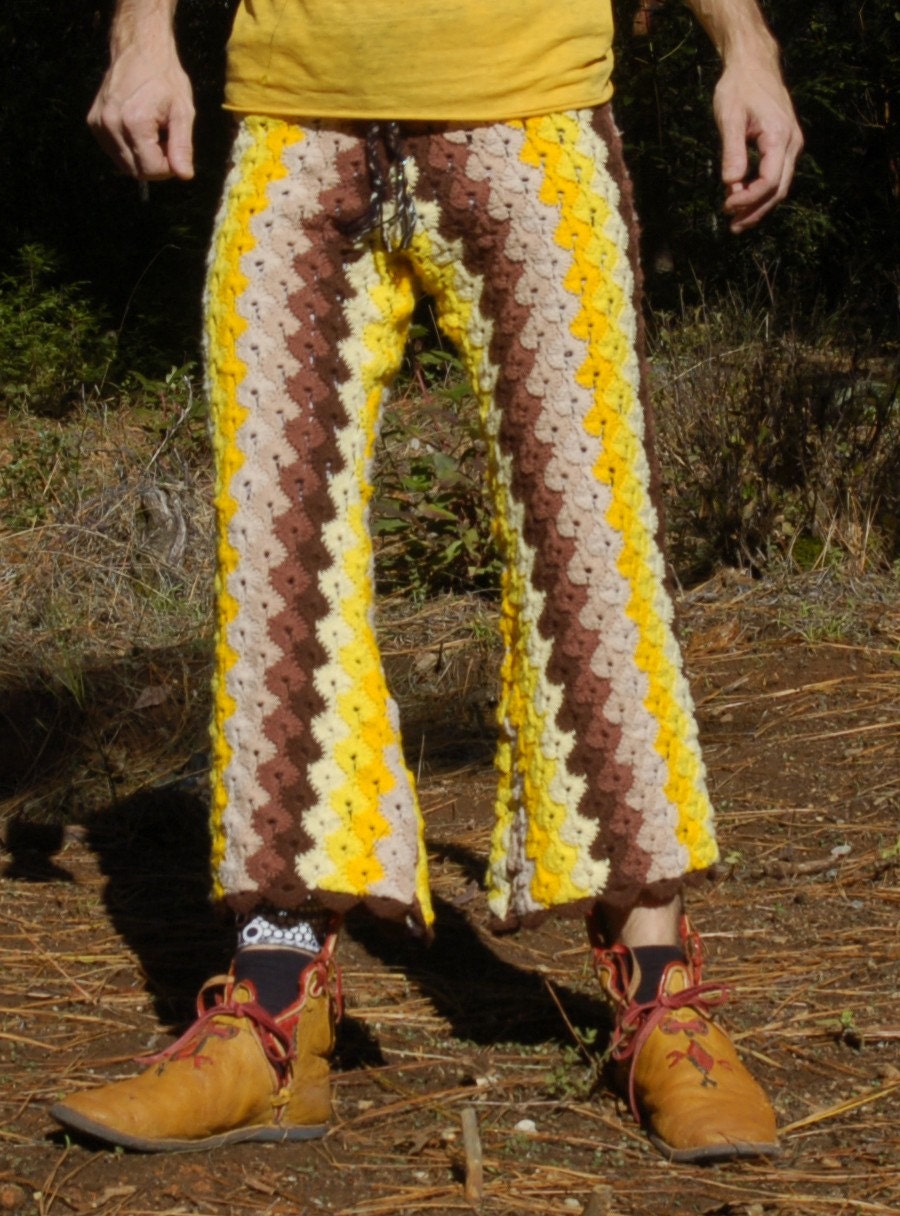 Funky 3/4 Length Crochet Pants