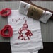 Retro Valentine Sock Hop Flour Sack Tea Towel Rockabilly Swing Dance Lindy Hop Kitsch