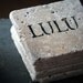 Personalized Coaster Set - Custom Name, Pets, Cities, Tumbled Marble, Set of 6 - Rustic, Personal Home Decor - Great Gift Idea