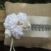 Ring Bearer Pillow - Bridal Satin, Silk, Burlap, Organza, Tulle, Vintage Beads YOU CHOOSE COLORS