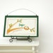 nest with eggs, green autumn home decor, woodland, forest green, tree branch, bird, READY TO SHIP