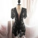 Carmen Sexy Brooding Gothic Dark Mysterious Spanish Rose Frilly Ruffled French Mademoiselle Black Dahlia Lace Jacket Bolero Top
