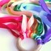 Waldorf Toy Natural Wood Toy Eco Friendly Ring toy FLY ME Hand Kite- Over the Rainbow- Waldorf Toy