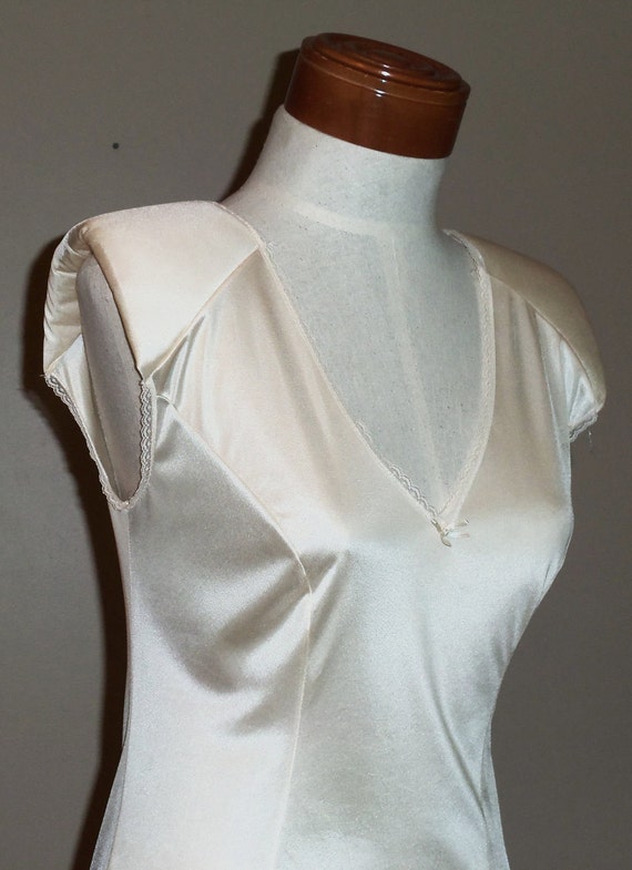 Vintage Champagne Camisole With Shoulder Pads