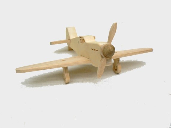 WW2 Fighter Plane Wood Toy