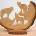 wolf trio sculpture