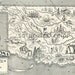 Oklahoma Map Vintage - A Delightfully Amusing Original Vintage Map - 1950s Fun - LAST ONE
