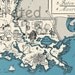 Louisiana Map 1931 ORIGINAL Vintage Picture Map - Antique Charming Teal Aqua - New Orleans Shreveport Baton Rouge Monroe RARE USA Map
