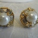 Vintage earrings, pearl and crystal earrings, bridal earrings, wedding earrings, stud earrings