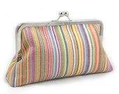 Summer Stripe - Large Clutch