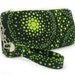 Lollipop Green - Zipper Clutch with Wristlet