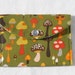 Coin Pouch, Credit Card Holder, Business Card Case, Mushrooms, Sage, Ready To Ship!