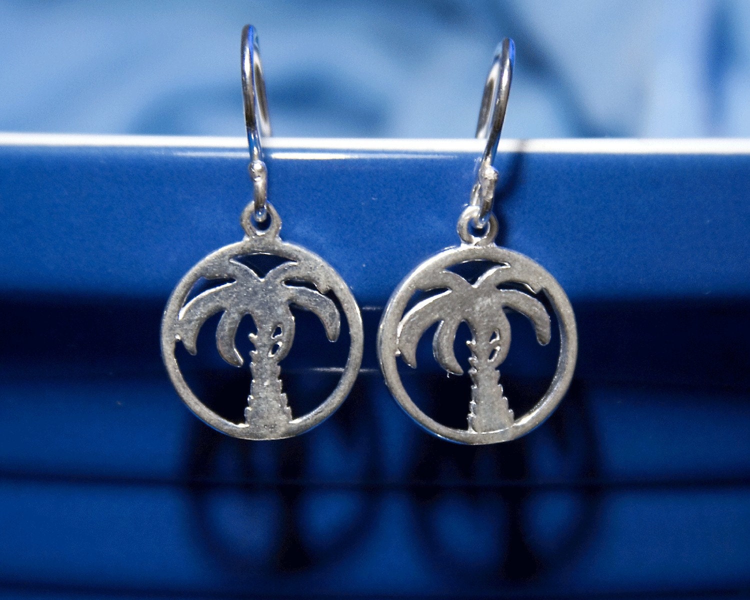 Sunset Palm Tree Earrings E19