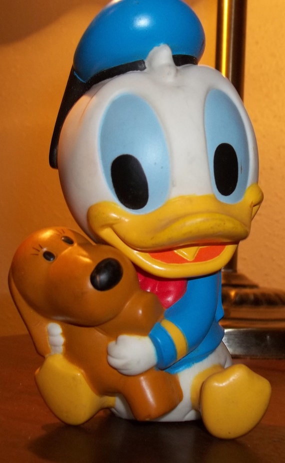 Baby Donald Duck Squeaky Toy Vintage Toy By VintageCoolETC On Etsy