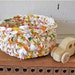 Rag Basket: Great for Storage and Organizing. Fun shades of Raspberry, Orange, Lemon, and Lime
