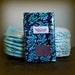 purple birds and branches diaper clutch
