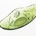 Oblong Candy Relish Nut Bowl 1960s 1970s Trinket Dish Vintage Avocado Green