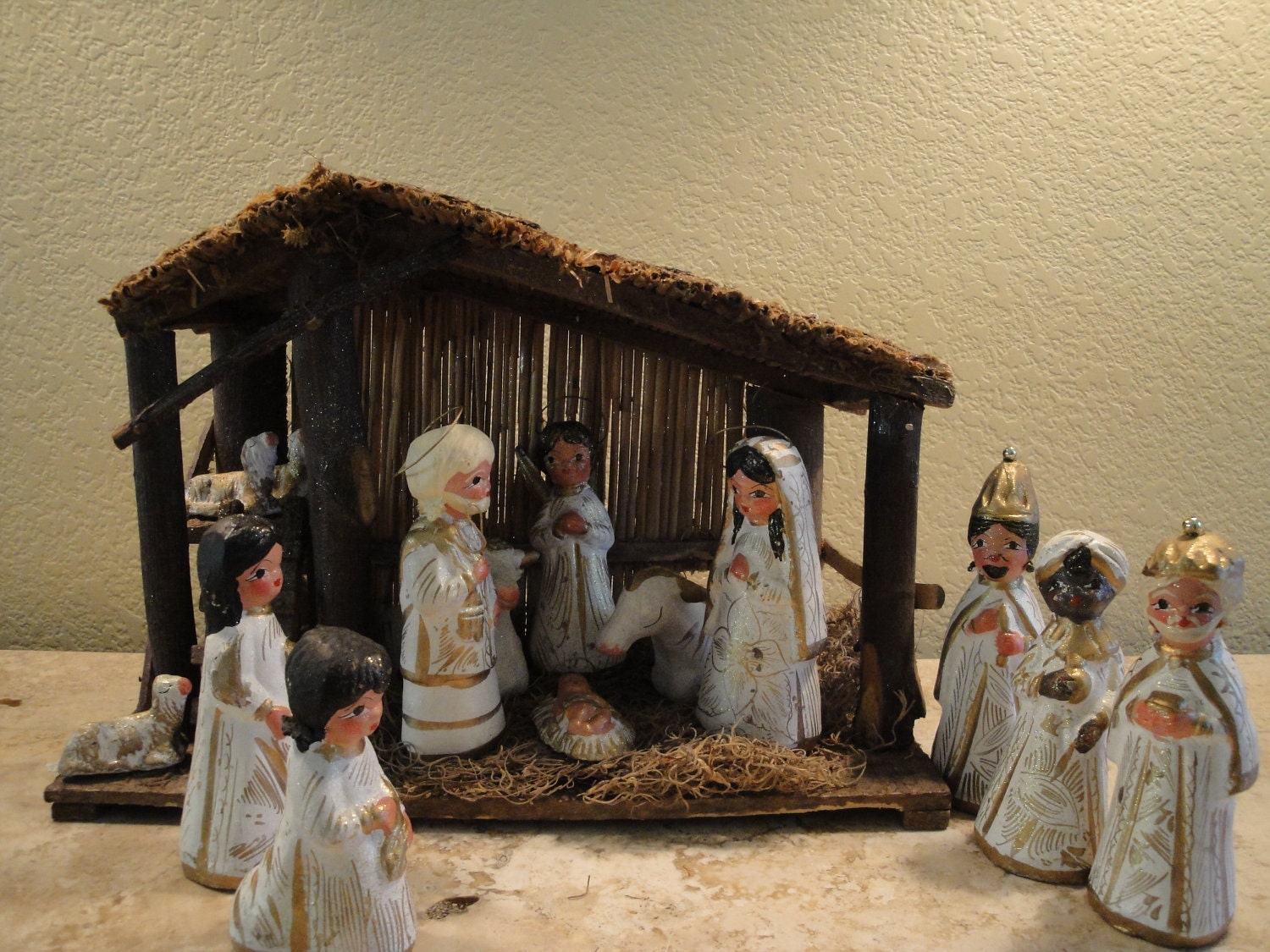 Mexican Nativity with Creche