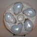 Exquisite Oyster Plate Made in Weimar Germany Gold Trim 1920's