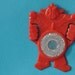 1985 Kellogg's Cereal Toy Robot Transformer Bike Reflector, Red, New Condition