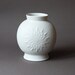 Sunburst White Matte Porcelain Vase by Jaeger and Co.