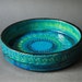 Vintage Bitossi Mid Century Modern Italian Pottery Bowl Rimini Blu By Aldo Londi