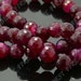 10mm of dark wine Faceted Round Agate beads loose strands