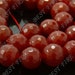 10mm of Red Faceted Round Agate beads loose strands