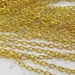 200 ft of gold plated oval weeny metal open chain 2x3mm