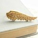 Unique Ring Golden Fairy Wing Ring Nature Inspired Jewellery Adjustable Ring Gold Wing Raw Brass Knuckle Ring Birds Wing Feather Flight