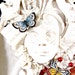 Powder Blue Butterfly with Swarovski crystal on Silver