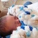 White and Blue Baby Comfort Blanket