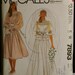 McCalls 7893 Wedding/Bridal Gown or Special Occasion Dress and Slip Vintage Sewing Pattern Sz 12