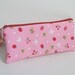 Japan Relief 100% donated - Fun animals and fruits padded long zipper pouch