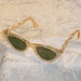 Cat Eye Sunglasses Vintage 1950s Rhinestone Lucite Rockabilly Sun Glasses CIJ Sale