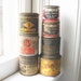 Vintage / Antique Paint Cans - Hardware Store Instant Collection - Use for a Bookend or Paperweights