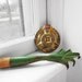 Vintage Garden Tools - Green Metal & Wood Garden Claw and Chippy Yellow Sprinkler