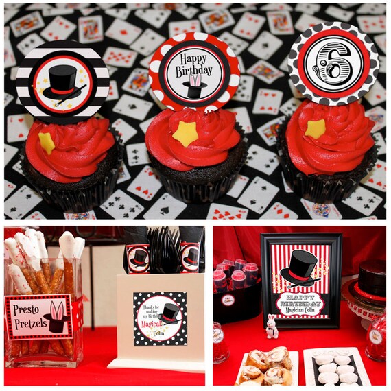 Magic Party Birthday -SALE - Magic Printable Party Collection by Amanda's Parties To Go Il_570xn