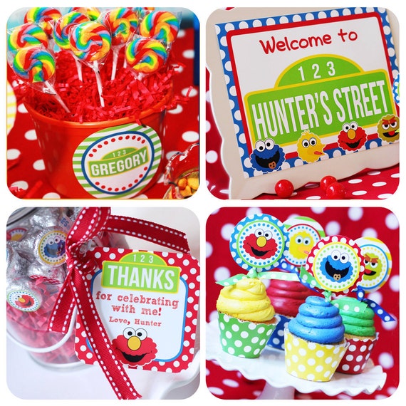Sesame Street Party - Birthday Printables Inspired by Sesame Street - HUGE Collection by Amanda's Parties To Go Il_570xn